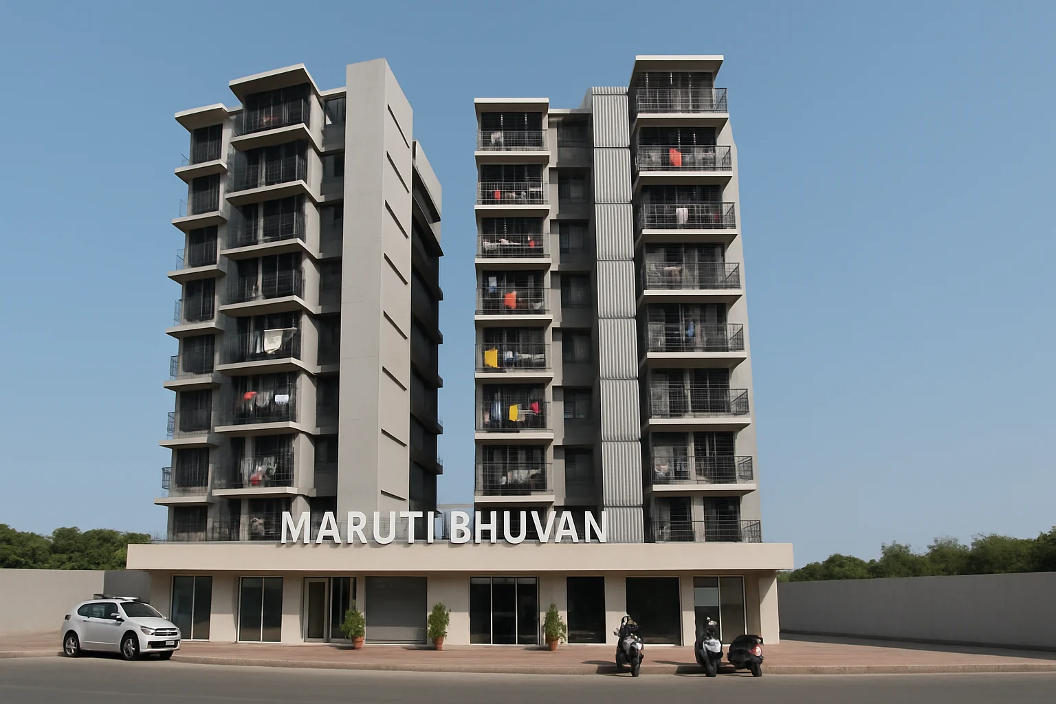 Maruti Bhavan multi wing structure